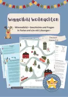Vorschau - Arbeitsblätter - Materialpaket Winter Weihnachten Deutsch und Kunst - Deckblatt