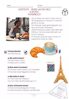 Vorschau - Arbeitsblätter - Lesetext Frankreich - DAZ - Anfängerstufe - Seite 2