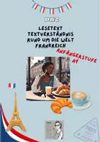 Vorschau - Arbeitsblätter - Lesetext Frankreich - DAZ - Anfängerstufe - Deckblatt
