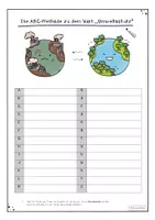 Vorschau - Arbeitsblätter - ABC-Methode zum Thema Umweltschutz - Deckblatt