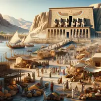 Vorschau - Arbeitsblätter - Der Reichtum des Alten Ägypten - auf Grundlage friedlichen Handels oder Ausbeutung anderer Kulturen? Textanalyse Diskussion Einstieg Text Lösung - Seite 1