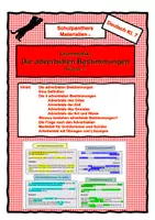 Vorschau - Arbeitsblätter - Die adverbialen Bestimmungen - Deckblatt