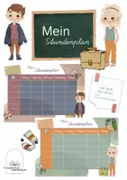 Vorschau - Arbeitsblätter - Mein Stundenplan I Alma und Lennard - Deckblatt