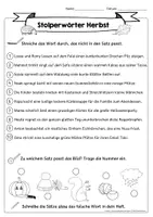 Vorschau - Arbeitsblätter - Stolperwörter Herbst | 3-fach differenziert - Seite 3