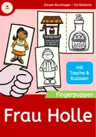 Vorschau - Arbeitsblätter - Frau Holle - Fingerpuppen zum Märchen - Deckblatt