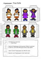 Vorschau - Arbeitsblätter - Frau Holle - Fingerpuppen zum Märchen - Seite 2