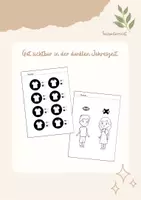 Vorschau - Arbeitsblätter - Gut sichtbar in der dunklen Jahreszeit - Deckblatt