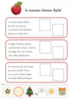 Vorschau - Stundenentwürfe - Apfel - In meinem kleinen Apfel - Material zum Lied | Gedicht | Apfellied - Seite 3