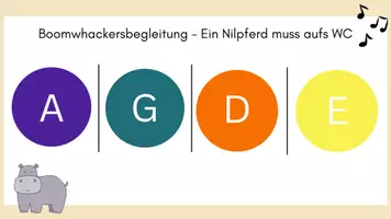 Vorschau - Präsentationen/Tafelbilder - Boomwhackersbegleitung "Ein Nilpferd muss aufs WC" - Seite 2