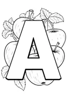 Vorschau - Mal- und Bastelvorlagen - Lustige-Buchstaben-Ausmalbilder - Seite 2