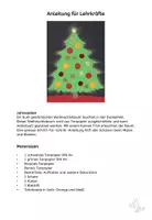 Vorschau - Mal- und Bastelvorlagen - Kunst Weihnachten, Weihnachtsbaum malen, Grundschule - Seite 1