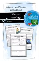 Vorschau - Text - Vincent van Gogh: Infotext & Steckbrief - Deckblatt