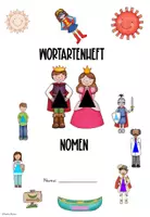 Vorschau - Arbeitsblätter - Arbeitsheft zu der Wortart Nomen - nach Maria Montessori mit Nomenkrone und Geschichte - Seite 1