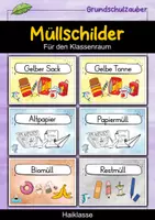 Vorschau - Poster - Müllschilder - Hai für die Haiklasse - Mülltrennung - Deckblatt
