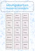 Vorschau - Spiele - Aussprache Übungskarten - la pronunciación - Deckblatt