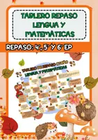 Vista previa - Hojas de trabajo - TABLERO OTOÑO LENGUA Y MATEMÁTICAS @xiz.maxico - Portada