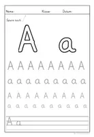 Vorschau - Arbeitsblätter - Graphomotorische Analyse, Buchstaben A-Z in Grundschrift - Seite 3