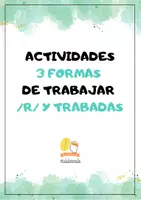Vista previa - Unidades / Secuencias / Situaciones de Aprendizaje - Actividades 3 formas de trabajar /r/ y trabadas - Portada