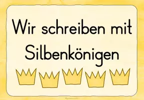 Vorschau - Poster - Silbenkönige Reihentransparenz Unterrichtsreihe - Seite 2
