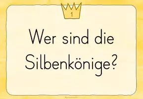 Vorschau - Poster - Silbenkönige Reihentransparenz Unterrichtsreihe - Seite 3