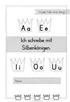Vorschau - Arbeitsblätter - Silbenkönige erkennen Arbeitsblätter differenziert - Seite 2