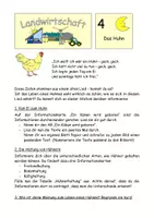 Vorschau - Stundenentwürfe - Landwirtschaft 4 - Das Huhn - Entwicklung und Haltung - Deckblatt