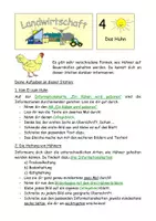 Vorschau - Stundenentwürfe - Landwirtschaft 4 - Das Huhn - Entwicklung und Haltung - Seite 1