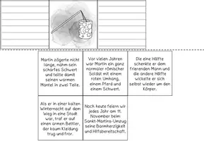 Vorschau - Arbeitsblätter - Produktorientierter Schreibspaziergang Leporello Sankt Martin - Seite 2
