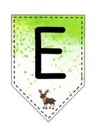 Vorschau - Mal- und Bastelvorlagen - Wimpelkette für die Tierklasse - Tier Wimpel - Seite 3