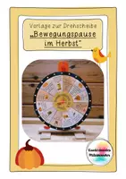 Vorschau - Spiele - Bewegungspause im Herbst - Vorlage Drehscheibe - Deckblatt