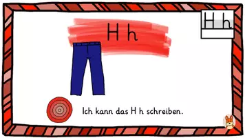 Vorschau - Arbeitsblätter - Buchstabeneinführung H h - digitale Tafelbilder + AB + Schleichdiktat - Seite 1