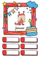 Vorschau - Poster - Monster Geburtstagskalender für die Monsterklasse - Seite 1