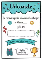 Vorschau - Anderer Materialtyp - 6 verschiedene Monster Urkunden für die Monsterklasse - Seite 1