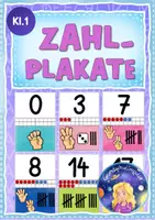 Vorschau - Poster - Aushang Zahlen/Zahlplakate 0-20 (Klasse 1) - Deckblatt