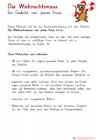 Vorschau - Arbeitsblätter - Die Weihnachtsmaus: Arbeitsblätter und Bilder - Seite 1