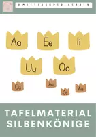 Vorschau - Bildkarten - Silbenkönige - Tafelmaterial - Deckblatt