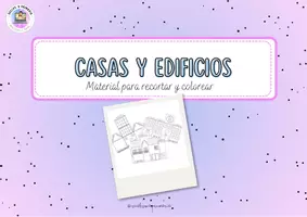 Vista previa - Manualidades / Dibujos para colorear - Paquete de materiales: casas montables - página 1