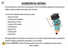 Vista previa - Tarjetas / Manipulativos - MATERIAL MANIPULATIVO SINTAXIS - página 2