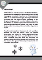 Vorschau - Arbeitsblätter - Fallbeispiel Pflegefachassistenz Prüfungsvorbereitung II - Seite 1