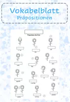 Vorschau - Arbeitsblätter - Präpositionen des Ortes - preposiciones de lugar / Fächerübergreifend - Deckblatt
