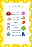 Aperçu - Feuilles d'exercices - Feuilles de Travail Lire et Écrire thème "Vêtements" - Page 2