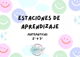 Vista previa - Unidades / Secuencias / Situaciones de Aprendizaje - Estaciones de aprendizaje matemáticas - Portada