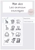 Vorschau - Arbeitsblätter - Materialpaket Les animaux sauvages - Seite 1