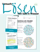 Vorschau - Arbeitsblätter - Lösen von Salz in Wasser - Seite 1