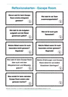 Vorschau - Spiele - Escape Room: Reflexionskarten + Blankokarten - Seite 2