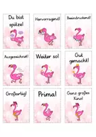 Vorschau - Bildkarten - Lobkärtchen für die Flamingoklasse - Lobkarten Flamingo - Seite 2