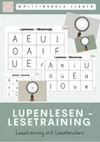 Vorschau - Arbeitsblätter - Lupenlesen / Leseblätter Silbenkönige Kl. 1 - Deckblatt