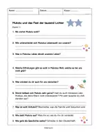 Vorschau - Unterrichtsreihen - Adventsgeschichte/Weihnachtsgeschichte "Mukolu und das Fest der tausend Lichter" Geschichte in 17 Kapiteln für jeden Tag - Seite 3