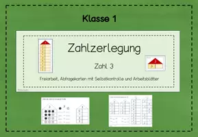 Vorschau - Stundenentwürfe - Materialpaket Zahlzerlegung 3 - 6 - Seite 1