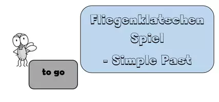 Vorschau - Spiele - Fliegenklatschen Spiel “Simple Past“ (wachsendes Paket! - erweitert) - Deckblatt